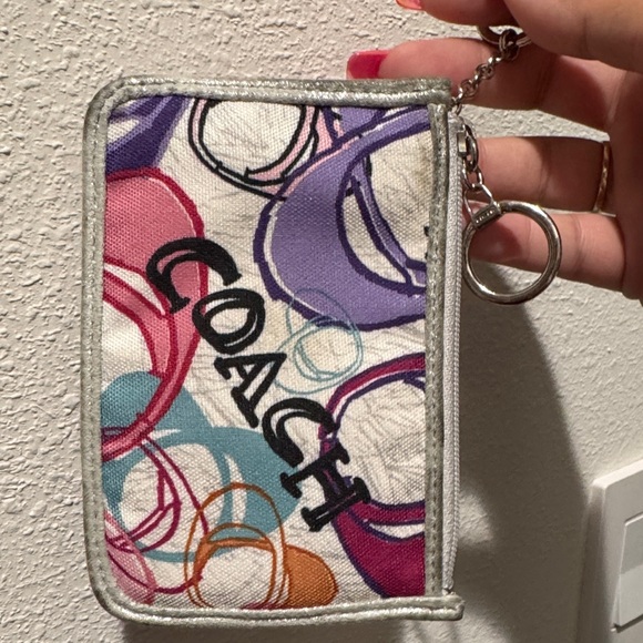 Coach Accessories - Coach poppy graffiti card holder